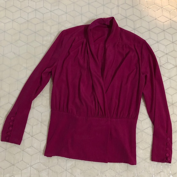 howard wolf Tops - Chic Women's Blouse - Rich Magenta